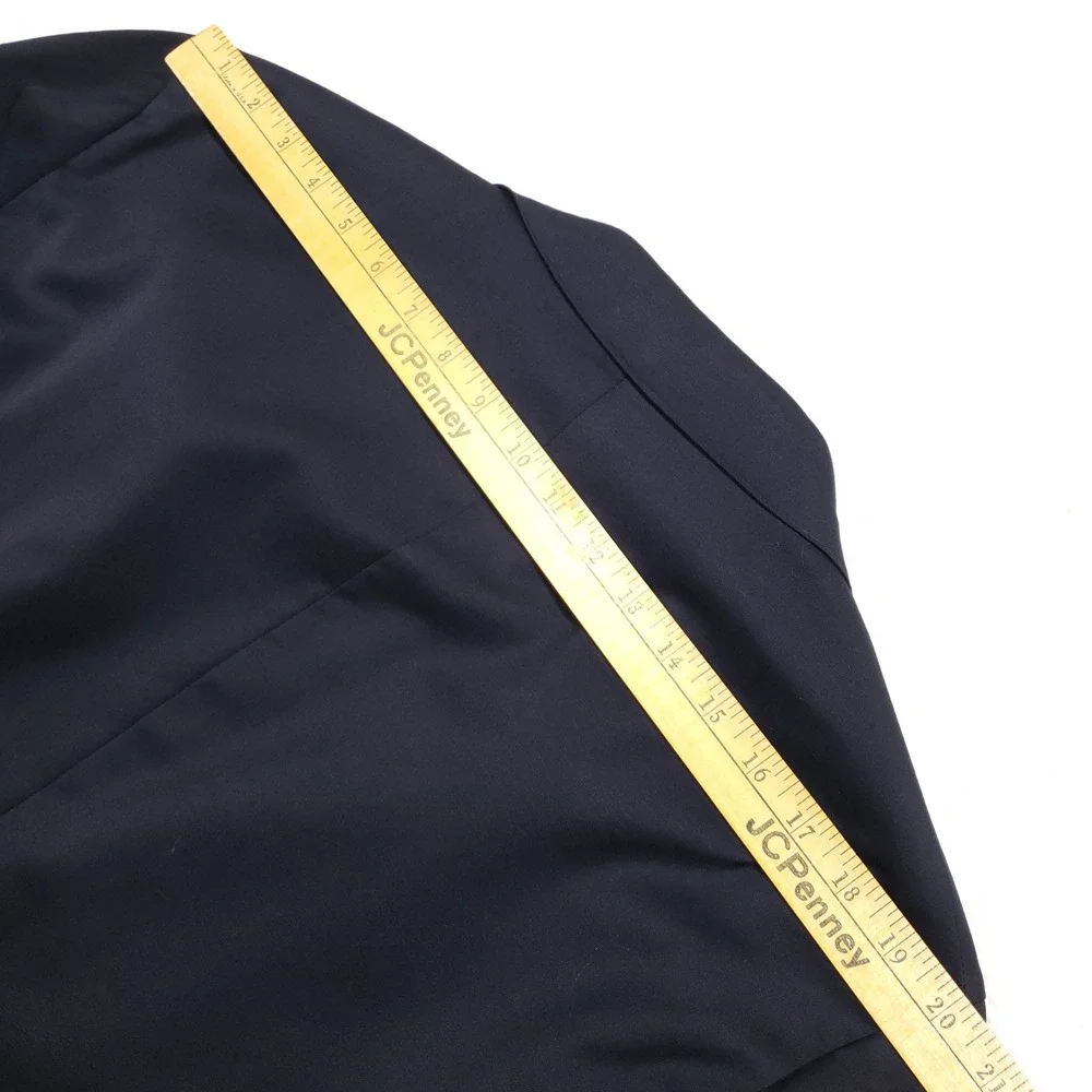 Bonobos2-Piece Suit Men 46R 40 Waist Navy Blue Wool Stretch 2-Button Flat Front